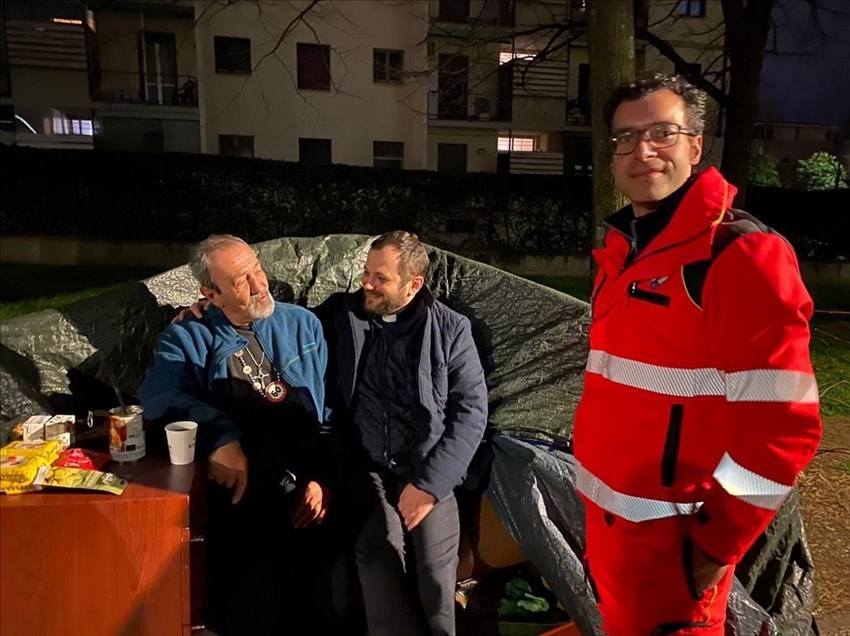 I volontari in azione per emergenza freddo