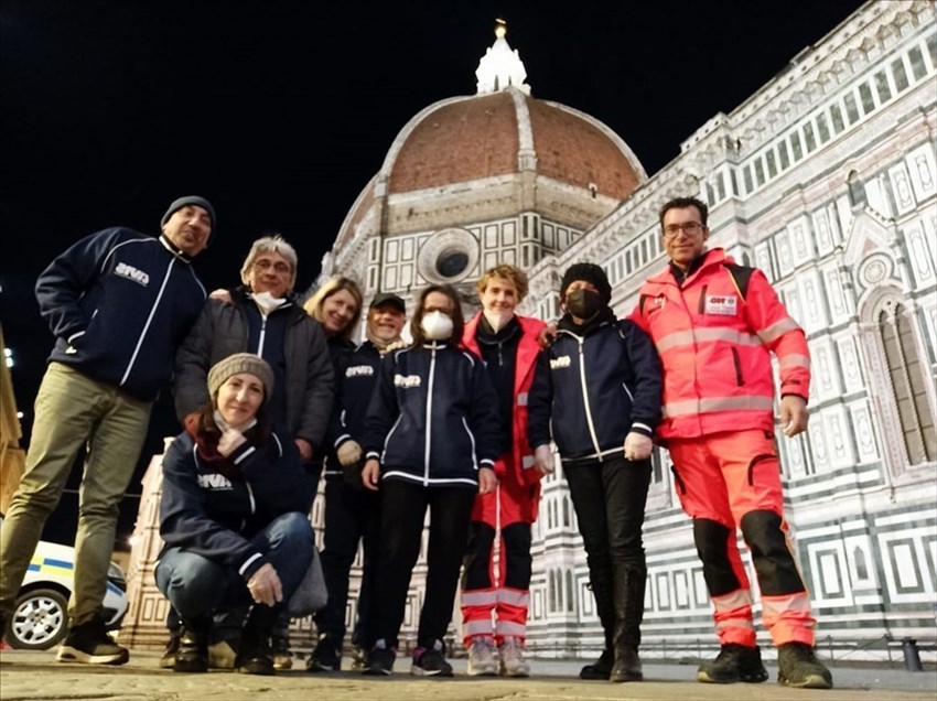 I volontari in azione per emergenza freddo