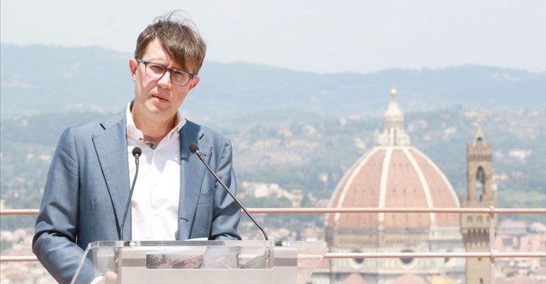 il sindaco Dario Nardella alla riapertura del Forte Belvedere