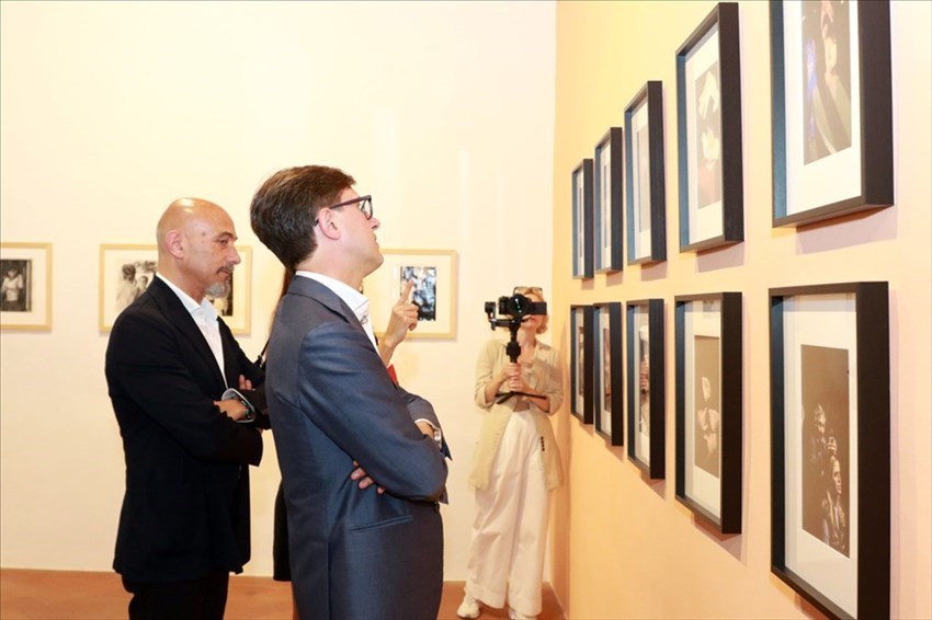Dario Nardella in visita a una delle due mostre