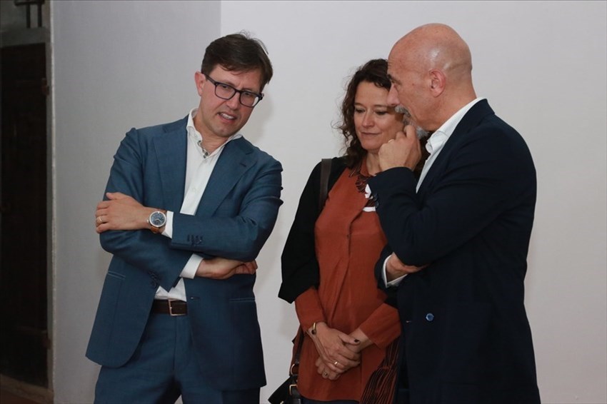 Dario Nardella in visita a una delle due mostre