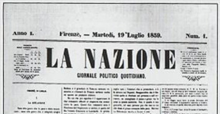 1859, nasce La Nazione