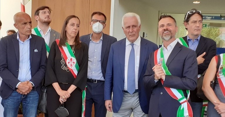 L'inaugurazione del nuovo ingresso a Ponte a Niccheri