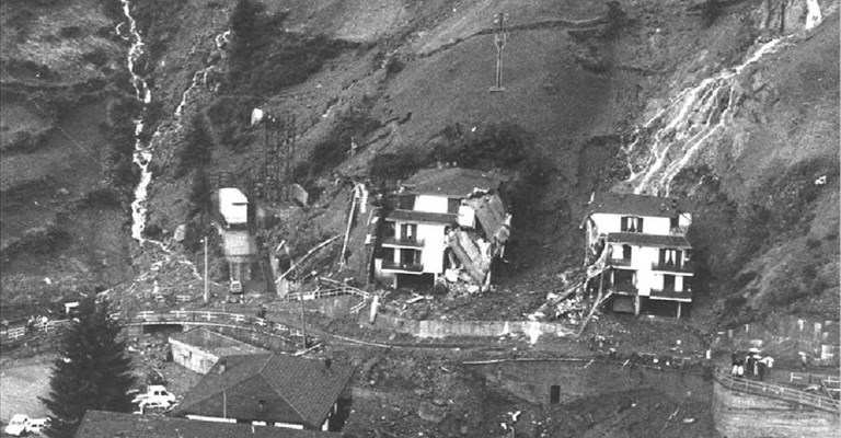 1987, alluvione disastrosa in Valtellina