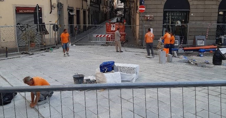 si muove il cantiere in piazza Goldoni