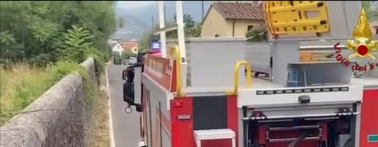 i vigili del fuoco in azione