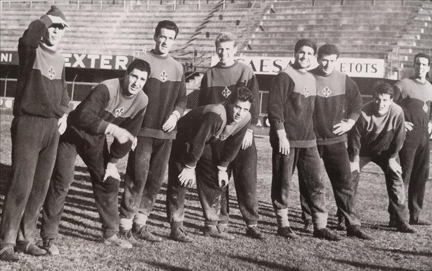 In campo durante gli allenamenti