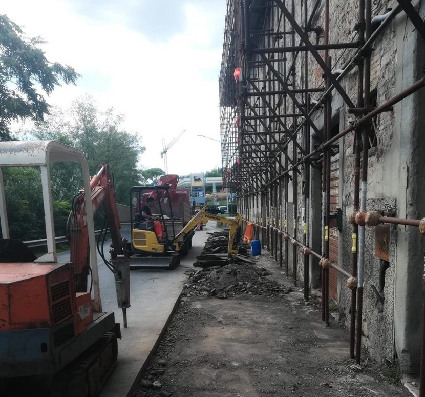 Lavori per la realizzazione di un percorso di collegamento dal centro abitato di Pontassieve fino all’istituto Balducci, lungo via Aretina.