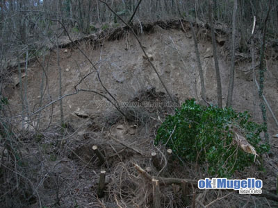 Frana a Polcanto: La Provincia effettuerá interventi per Il drenaggio del terreno