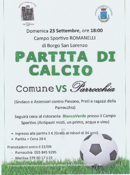 Calcio. Il Comune sfida la Parrocchia...