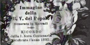 Il 21 processione della Madonna del Popolo a Marradi. Storia...