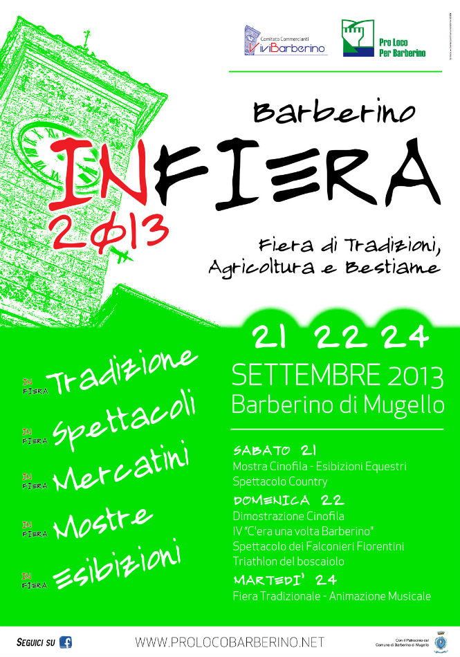 Da sabato Tripla edizione di Barberino In Fiera 2013. Info...