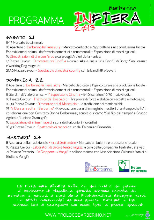 Barberino. InFiera 2013, la riscoperta di un evento