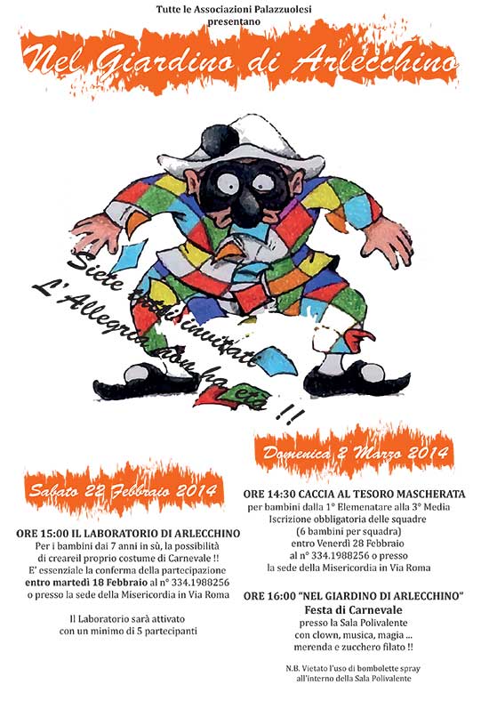 Palazzuolo: gli appuntamenti del carnevale