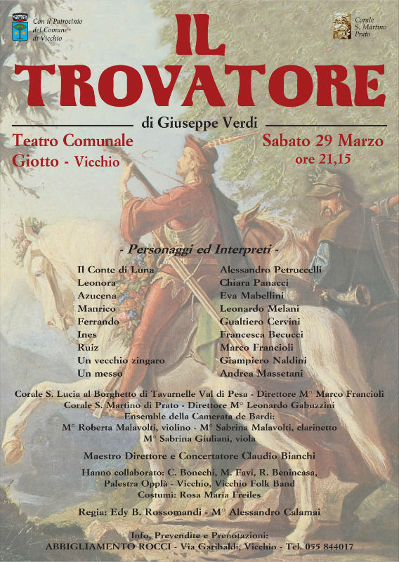 Il Trovatore di Giuseppe Verdi al Giotto di Vicchio.