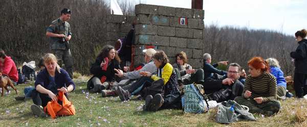 Monte Gazzaro. Foto e cronaca dell'escursione 'anti-eolico'