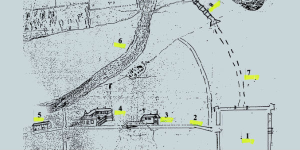 Borgo. I campi della Brocchi e l’antico percorso della Sieve.