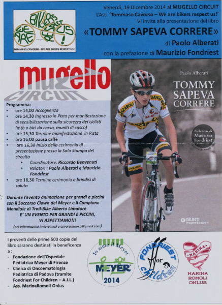 “Tommy sapeva correre” per Tommaso Cavorso