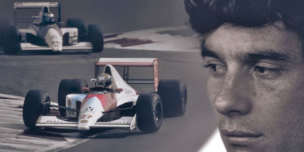 Immagini di una vita. Ayrton Senna venerdì a San Piero...
