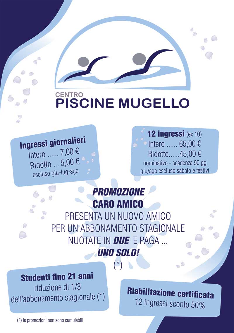 Piscine Mugello. Promozione Caro Amico