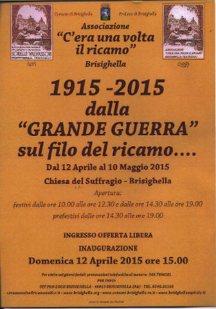 1915-2015 dalla “ Grande Guerra ”sul filo del ricamo