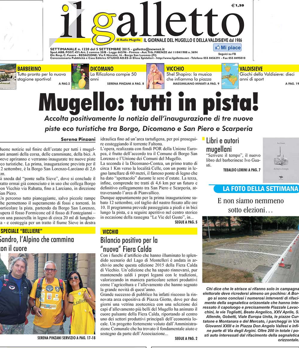 L’Alpino che cammina con il cuore. Domani in edicola con il Galletto