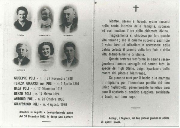 Borgo. Messaggio di Mattarella per il bombardamento