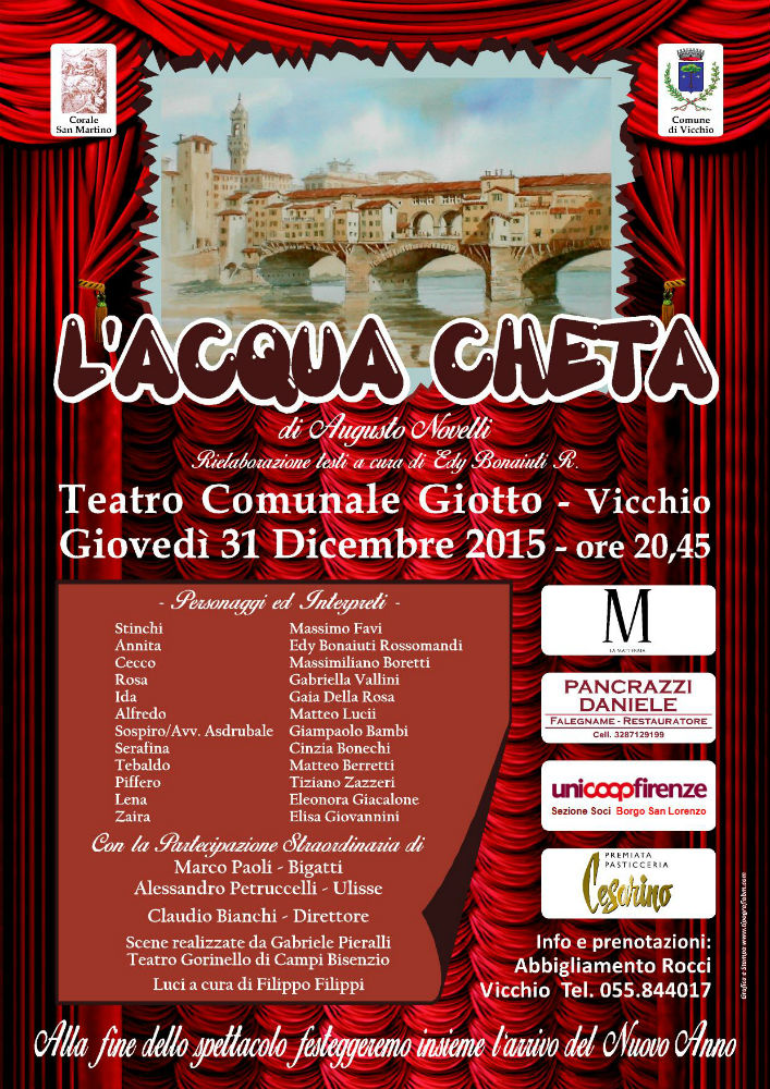 L’acqua Cheta. Ultimo dell'anno a Teatro a Vicchio