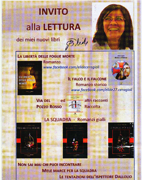 Incontro con la scrittrice toscana Elide Ceragioli