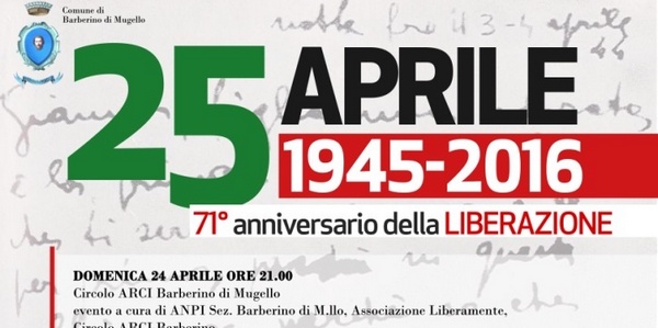 Barberino e il 25 aprile. Il programma