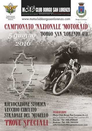 Motoraid sul Mugello Storico. Domenica 5 giugno, info