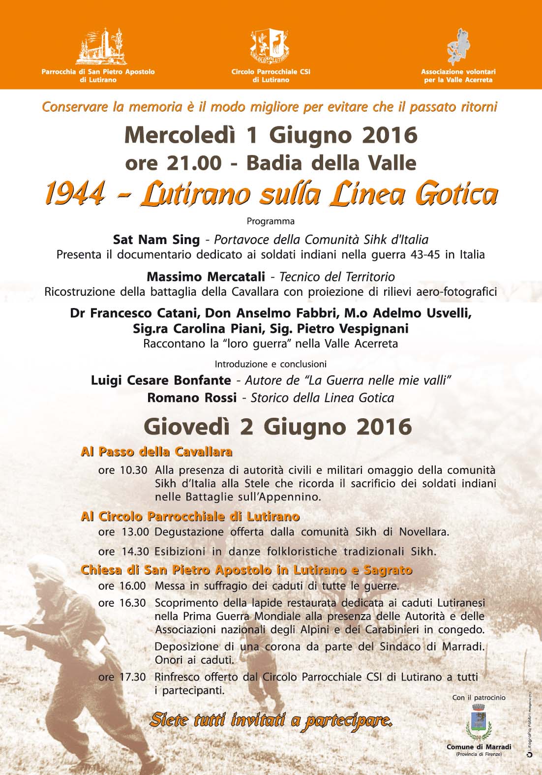 Il programma della "Due giorni" per la festa della Repubblica a Lutirano