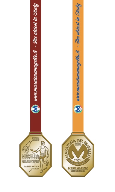 Mugello Maraton. Medaglia realizzata da Enrico Pazzagli