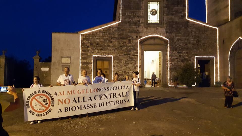 Biomasse. Polemica alla processione