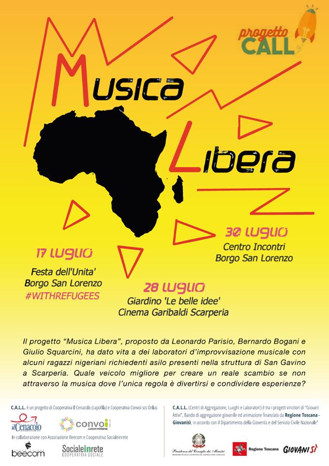 Musica Libera. Tre date per una vera integrazione