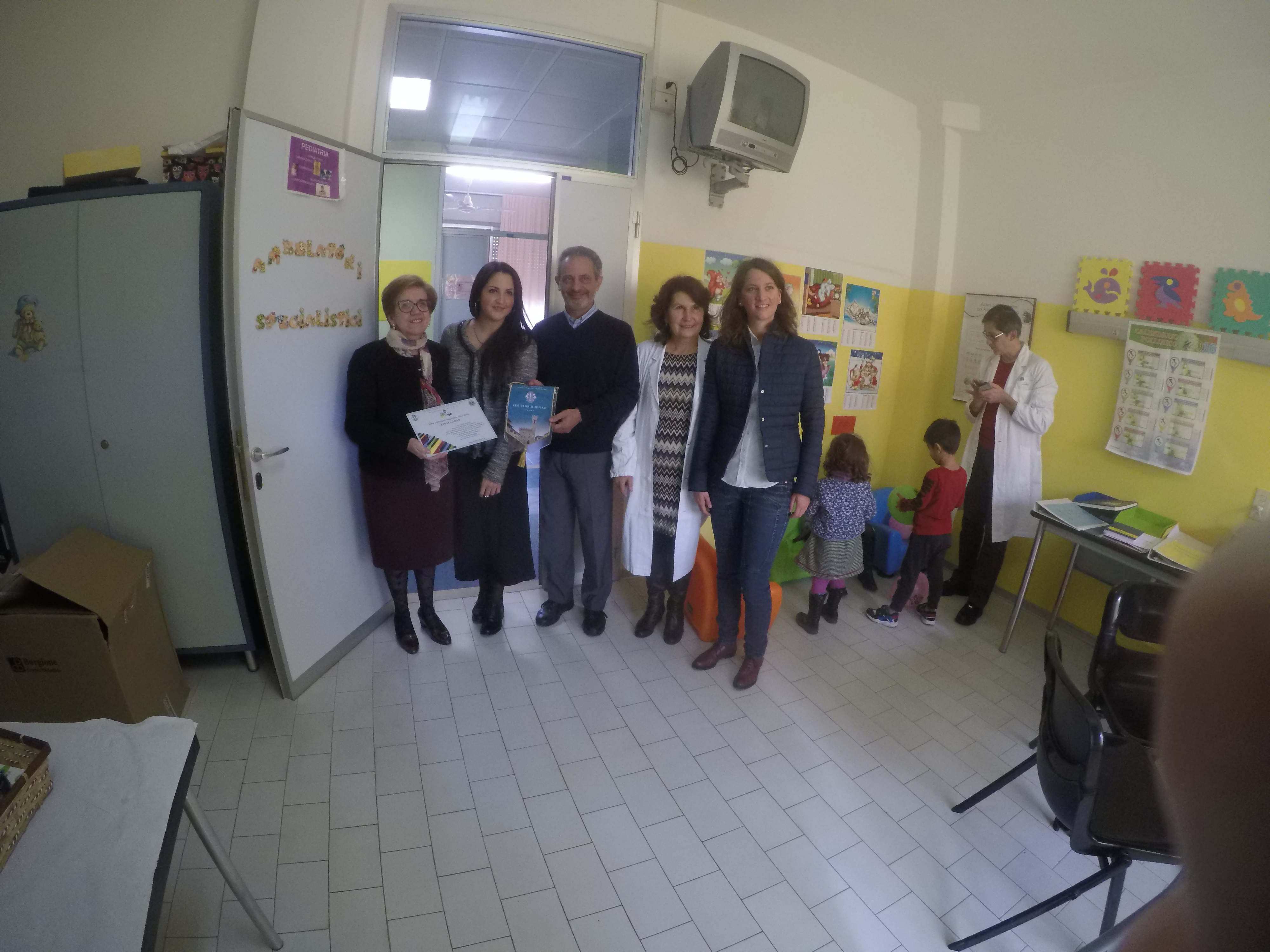 Il Leo Club & la pediatria. Il progetto e i ringraziamenti
