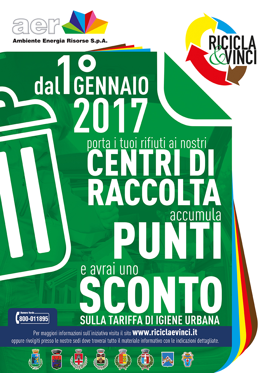 Ricicla e Vinci. Dal 1° Gennaio attivo anche in Valdisieve