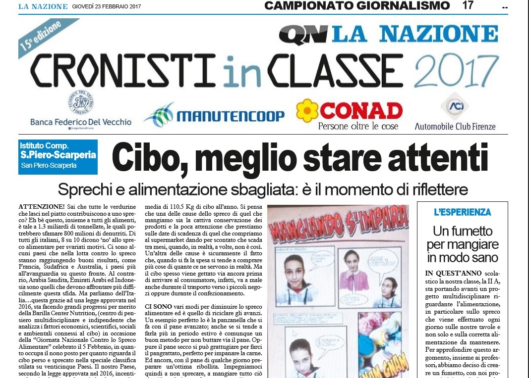 Campionato di Giornalismo: tocca a Scarperia e San Piero per Cronisti in Classe