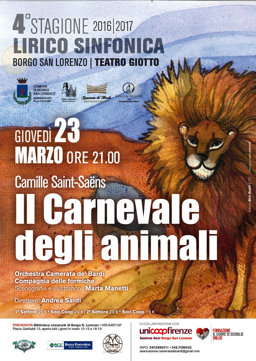 Il Carnevale degli Animali e Giotto chiudono la Stagione Lirico-Sinfonica borghigiana