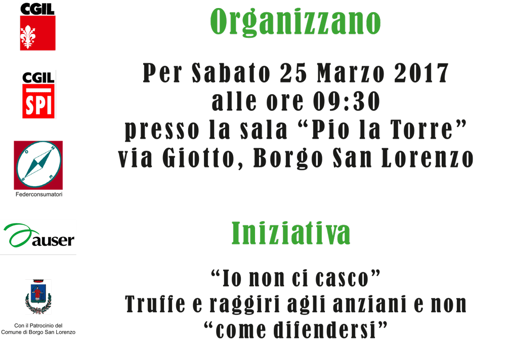 Io non ci casco. Truffe agli anziani un incontro per difendersi