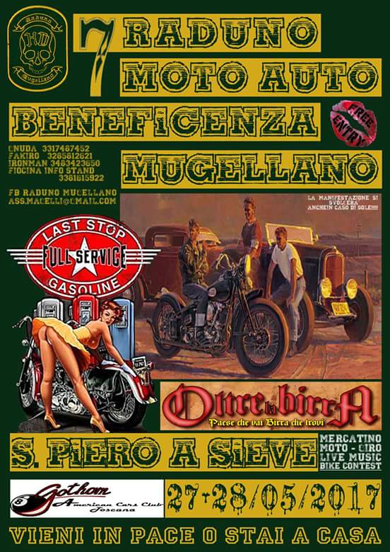 A San Piero a Sieve il 7° raduno moto-auto Beneficenza Mugellano