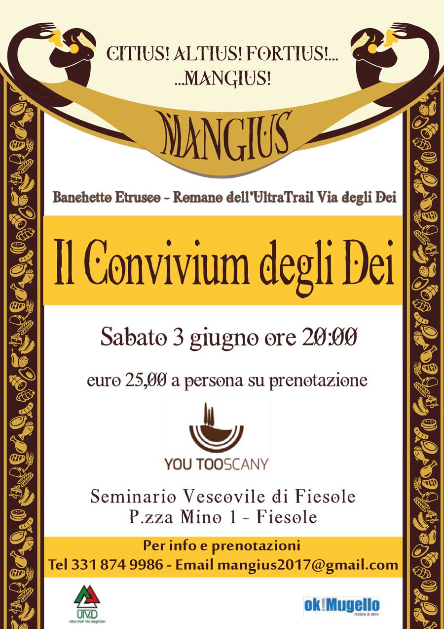 Mangius il convivium degli dei. Banchetto Etrusco per gli ultramaratoneti della Flaminia MIlitare