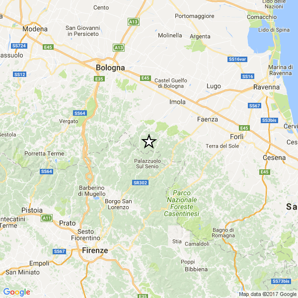 Scossa di terremoto in Appennino, avvertita anche a Palazzuolo