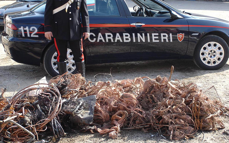 Presi dai Carabinieri gli autori di numerosi furti di rame.