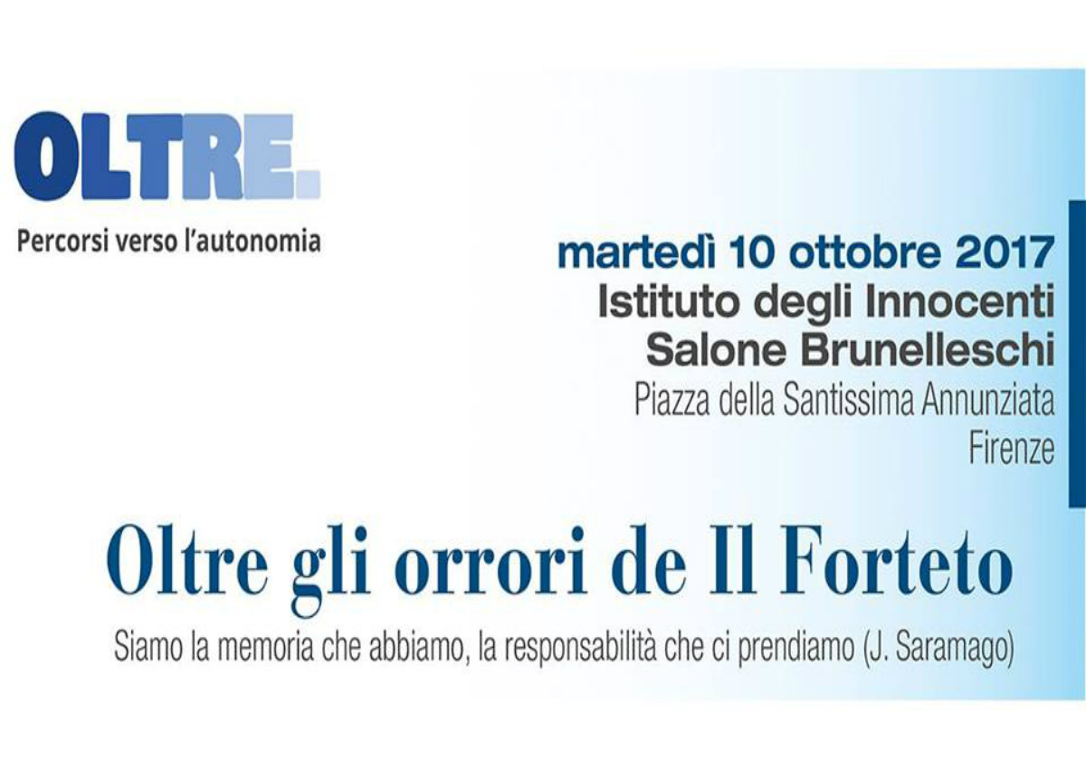 Forteto. Oltre gli orrori: un seminario a Firenze