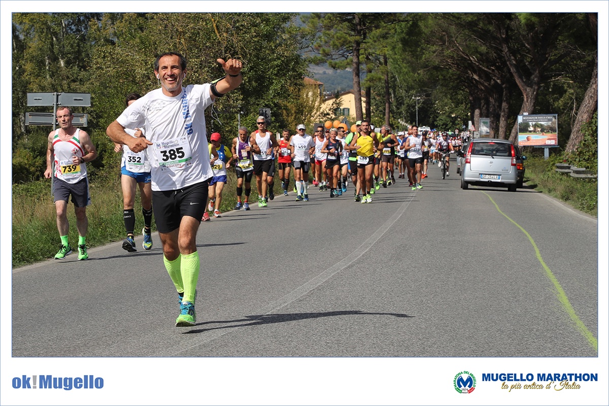 Luca Guidalotti. Il Maratoneta con i colori di OK!Mugello. Foto