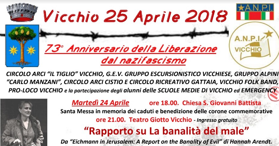 24-25 Aprile. Gli eventi a Vicchio in occasione della Liberazione
