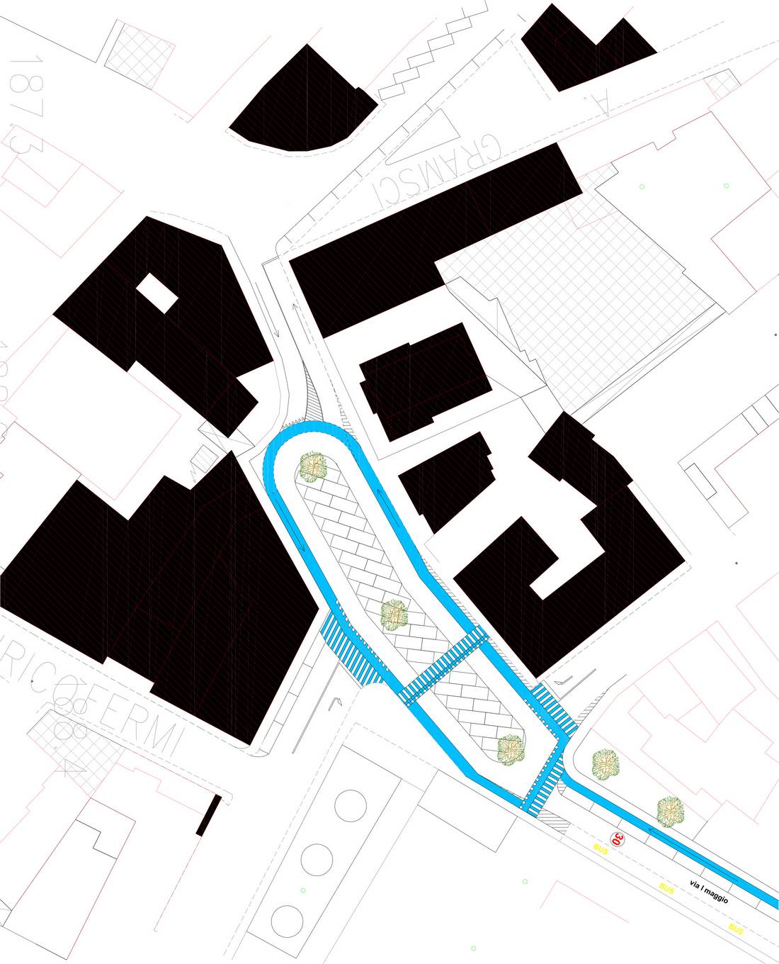 Piazza Martiri Libertà. Il progetto di A ruota Libera