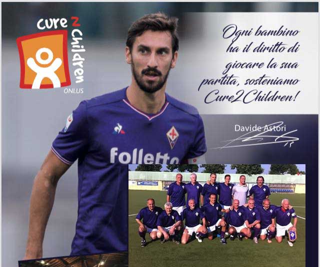 In memoria di Davide Astori le Glorie Viola in campo per Cure2Children