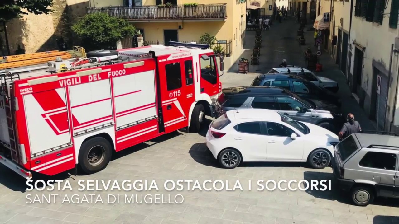 La sosta selvaggia che ostacola i soccorsi. E' successo a Sant'Agata